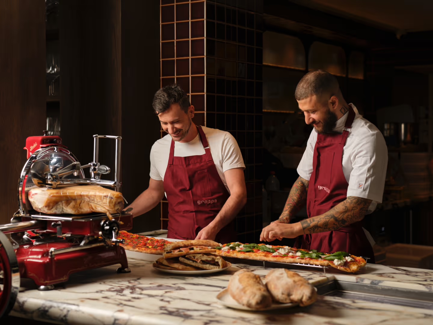 Handmade pasta and wood-fired pizza